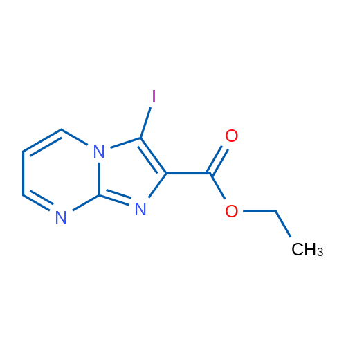 Ethyl 3-iodoimidazo[1,2-a]pyrimidine-2-carboxylate 1g