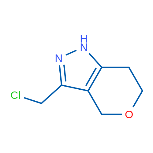 3-(Chloromethyl)-1H,4H,6H,7H-pyrano[4,3-c]pyrazole 1g