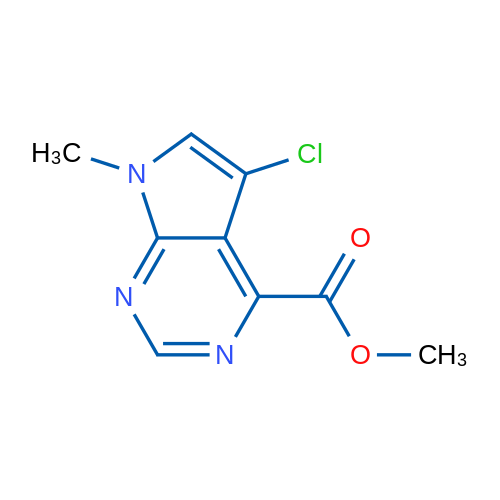 Methyl 5-chloro-7-methyl-7H-pyrrolo[2,3-d]pyrimidine-4-carboxylate 1g