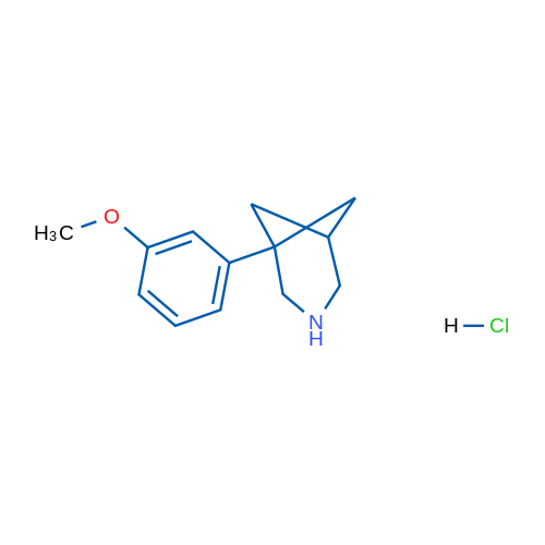 1-(3-Methoxyphenyl)-3-azabicyclo[3.1.1]heptane hydrochloride 1g