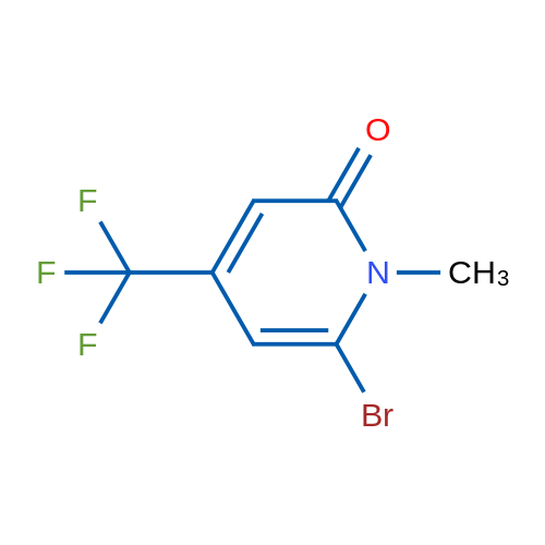 6-Bromo-1-methyl-4-(trifluoromethyl)pyridin-2(1H)-one 1g