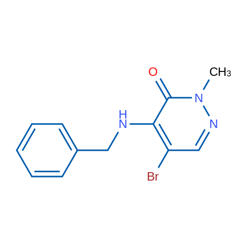 4-(Benzylamino)-5-bromo-2-methylpyridazin-3(2H)-one 1g