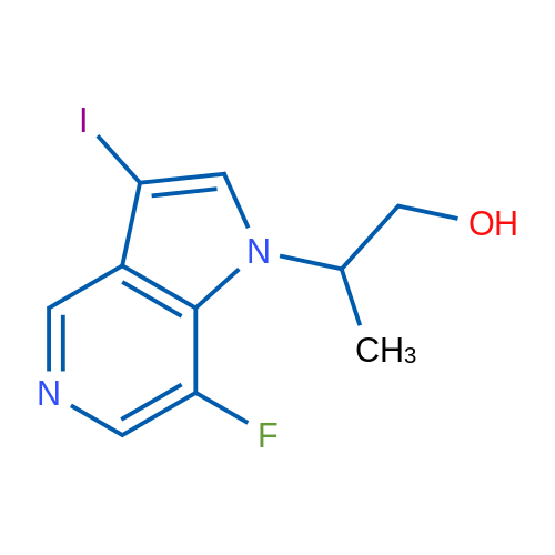 2-(7-Fluoro-3-iodo-1H-pyrrolo[3,2-c]pyridin-1-yl)propan-1-ol 1g