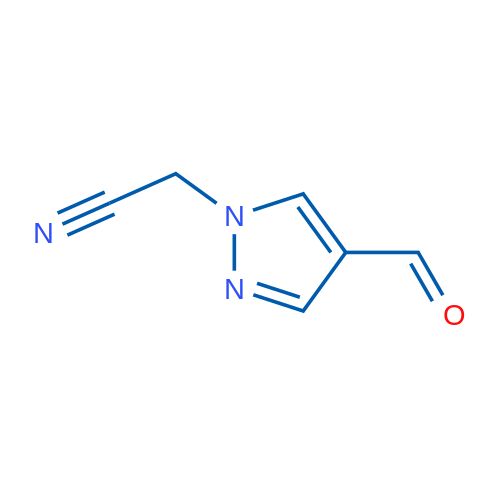 2-(4-Formyl-1H-pyrazol-1-yl)acetonitrile 100mg