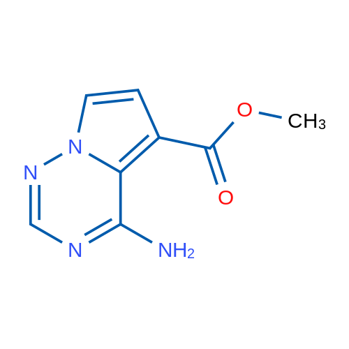 Methyl 4-aminopyrrolo[2,1-f][1,2,4]triazine-5-carboxylate 250mg