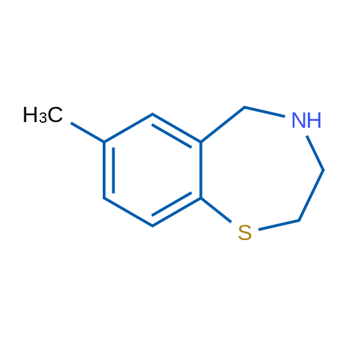 7-Methyl-2,3,4,5-tetrahydrobenzo[f][1,4]thiazepine 1g