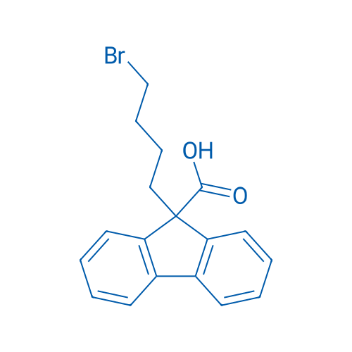 9-(4-Bromobutyl)-9H-fluorene-9-carboxylic acid 250mg