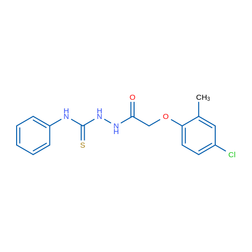 2-(4-Chloro-2-methylphenoxy)-N-[(phenylcarbamothioyl)amino]acetamide 1g
