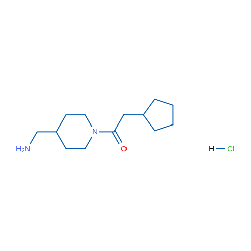 1-[4-(Aminomethyl)piperidin-1-yl]-2-cyclopentylethan-1-one hydrochloride 1g