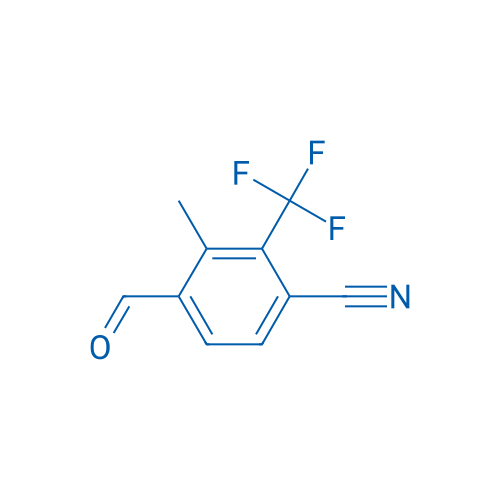 4-FORMYL-3-METHYL-2-(TRIFLUOROMETHYL)BENZONITRILE 250mg