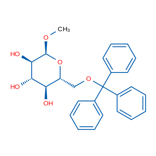 Methyl 6-O-(triphenylmethyl)-α-D-Glucopyranoside 1g