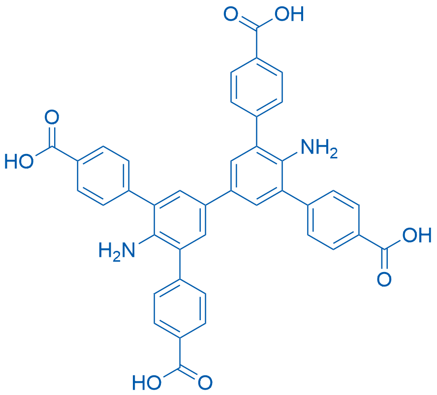 [1,1':3',1'':3'',1'''-Quaterphenyl]-4,4'''-dicarboxylic acid, 4'',6'-diamino-5',5''-bis(4-carboxyphenyl)- 50mg