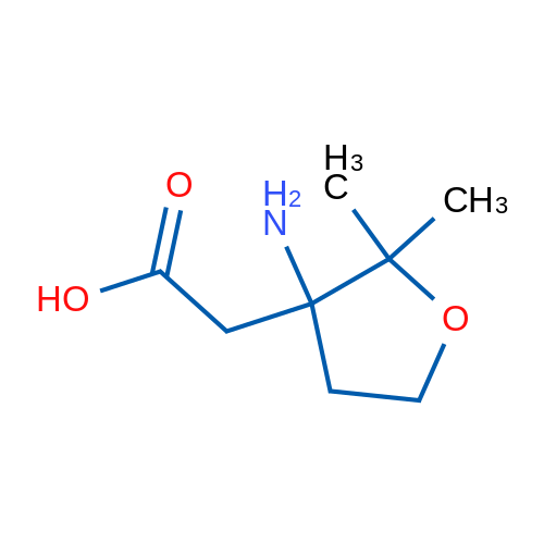 2-(3-Amino-2,2-dimethyloxolan-3-yl)acetic acid 1g