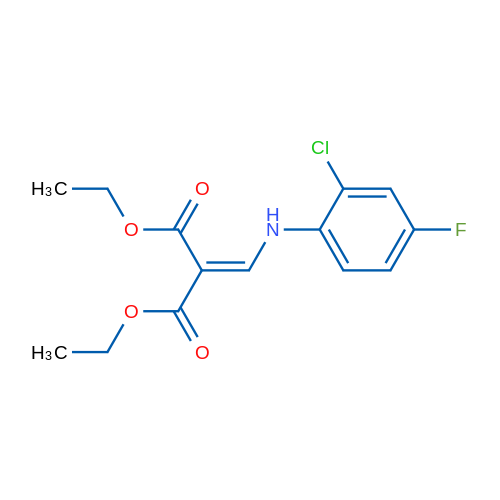 1,3-Diethyl 2-{[(2-chloro-4-fluorophenyl)amino]methylidene}propanedioate 1g
