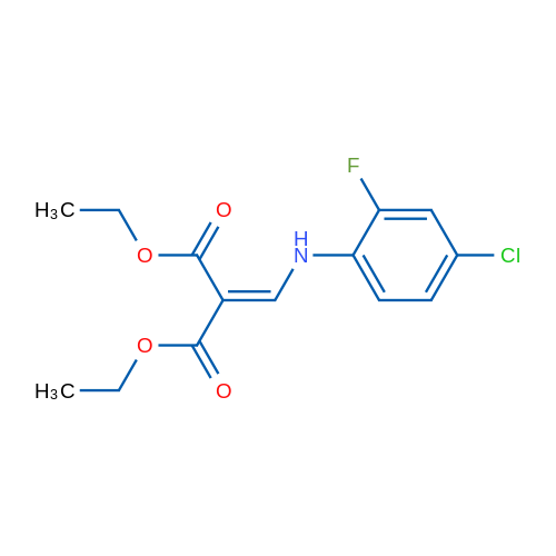 1,3-Diethyl 2-{[(4-chloro-2-fluorophenyl)amino]methylidene}propanedioate 1g