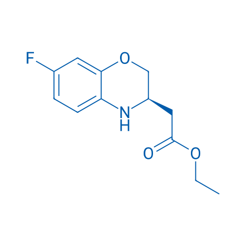 Ethyl (R)-2-(7-fluoro-3,4-dihydro-2H-benzo[b][1,4]oxazin-3-yl)acetate 250mg