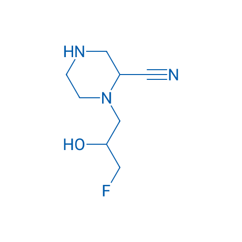 1-(3-Fluoro-2-hydroxypropyl)piperazine-2-carbonitrile 1g