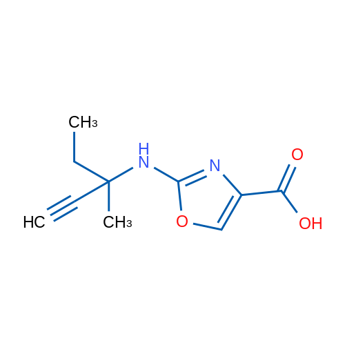 2-[(3-Methylpent-1-yn-3-yl)amino]-1,3-oxazole-4-carboxylic acid 1g