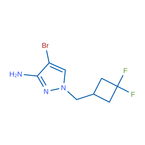 4-Bromo-1-[(3,3-difluorocyclobutyl)methyl]-1H-pyrazol-3-amine 1g