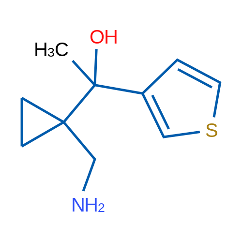 1-[1-(Aminomethyl)cyclopropyl]-1-(thiophen-3-yl)ethan-1-ol 1g