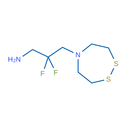 3-(1,2,5-Dithiazepan-5-yl)-2,2-difluoropropan-1-amine 1g