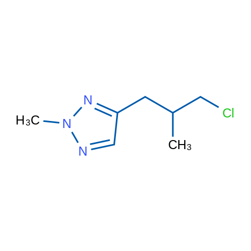 4-(3-Chloro-2-methylpropyl)-2-methyl-2H-1,2,3-triazole 1g
