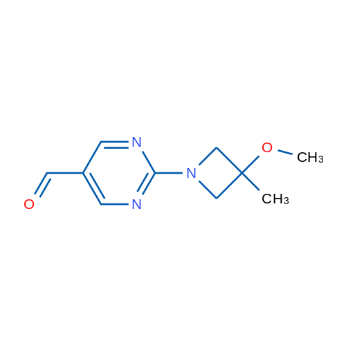 2-(3-Methoxy-3-methylazetidin-1-yl)pyrimidine-5-carbaldehyde 1g