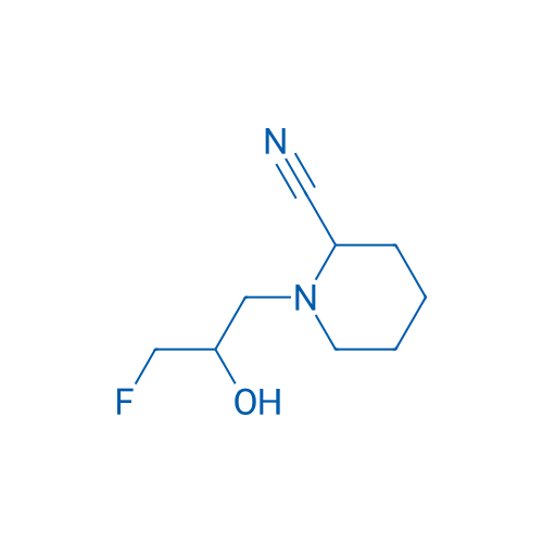 1-(3-Fluoro-2-hydroxypropyl)piperidine-2-carbonitrile 1g