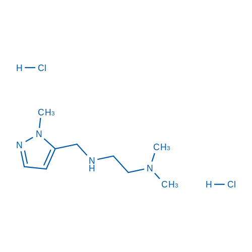 N1,N1-Dimethyl-N2-((1-methyl-1H-pyrazol-5-yl)methyl)ethane-1,2-diamine dihydrochloride 250mg