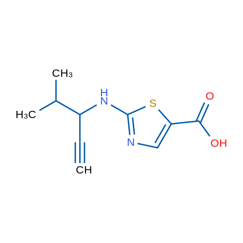 2-[(4-Methylpent-1-yn-3-yl)amino]-1,3-thiazole-5-carboxylic acid 1g
