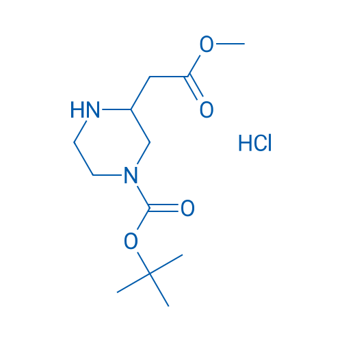 tert-Butyl 3-(2-methoxy-2-oxoethyl)piperazine-1-carboxylate hydrochloride 100mg