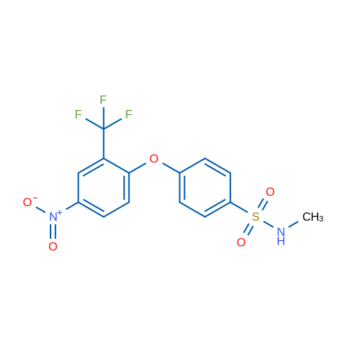 N-Methyl-4-[4-nitro-2-(trifluoromethyl)phenoxy]benzene-1-sulfonamide 1g