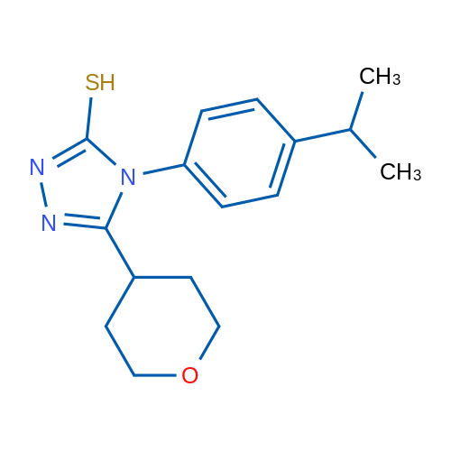 5-(Oxan-4-yl)-4-[4-(propan-2-yl)phenyl]-4H-1,2,4-triazole-3-thiol 1g