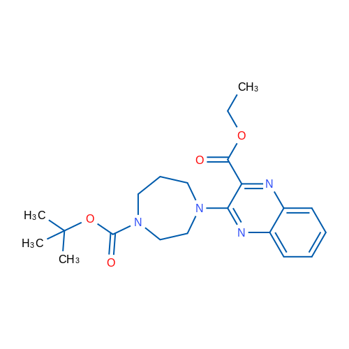 Ethyl 3-{4-[(tert-butoxy)carbonyl]-1,4-diazepan-1-yl}quinoxaline-2-carboxylate 1g
