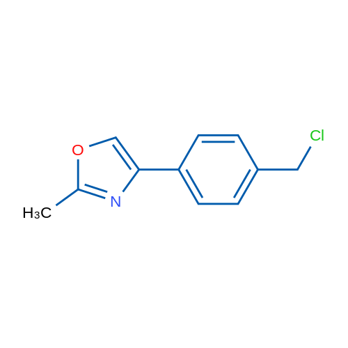 4-(4-(Chloromethyl)phenyl)-2-methyloxazole 1g