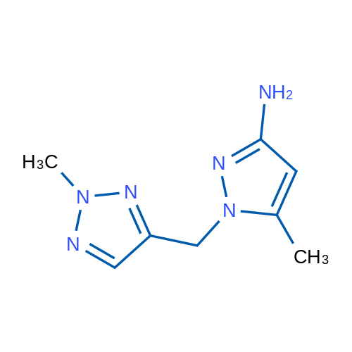 5-Methyl-1-[(2-methyl-2H-1,2,3-triazol-4-yl)methyl]-1H-pyrazol-3-amine 1g