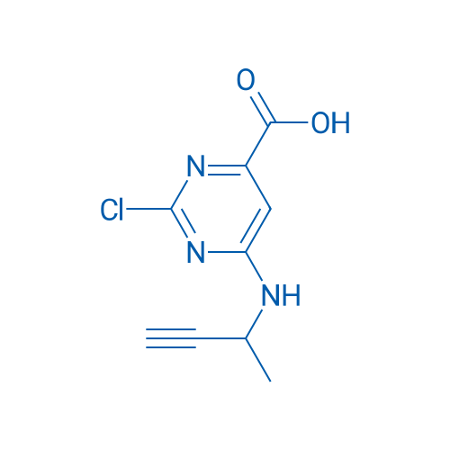 6-[(But-3-yn-2-yl)amino]-2-chloropyrimidine-4-carboxylic acid 1g