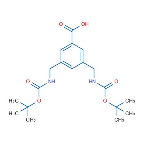 3,5-Bis[(Boc-amino)methyl]-benzoic acid 1g