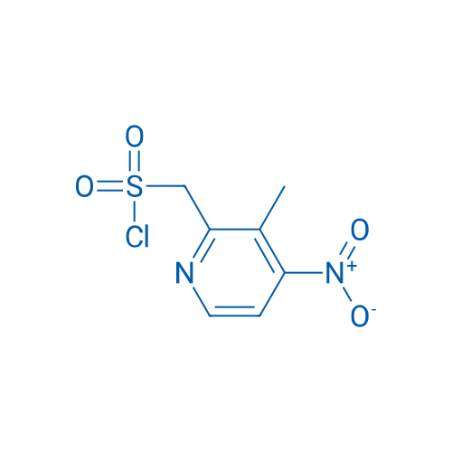 (3-Methyl-4-nitropyridin-2-yl)methanesulfonyl chloride 1g