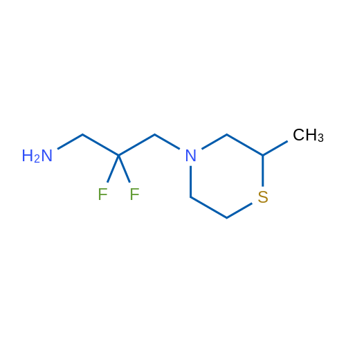 2,2-Difluoro-3-(2-methylthiomorpholin-4-yl)propan-1-amine 1g