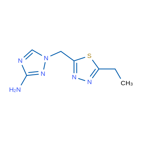 1-[(5-Ethyl-1,3,4-thiadiazol-2-yl)methyl]-1H-1,2,4-triazol-3-amine 1g