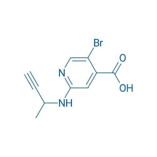 5-Bromo-2-[(but-3-yn-2-yl)amino]pyridine-4-carboxylic acid 1g