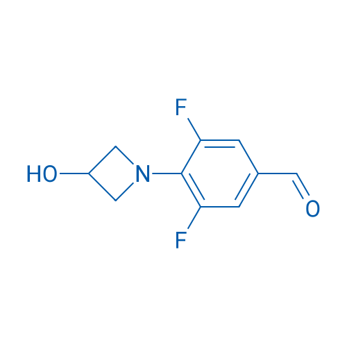 3,5-Difluoro-4-(3-hydroxyazetidin-1-yl)benzaldehyde 1g