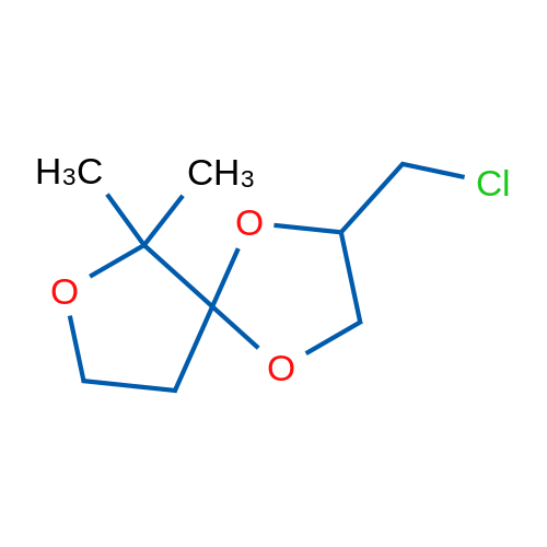 2-(Chloromethyl)-6,6-dimethyl-1,4,7-trioxaspiro[4.4]nonane 1g