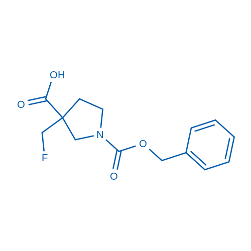 1-((Benzyloxy)carbonyl)-3-(fluoromethyl)pyrrolidine-3-carboxylic acid 100mg