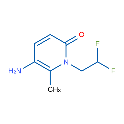 5-Amino-1-(2,2-difluoroethyl)-6-methyl-1,2-dihydropyridin-2-one 1g