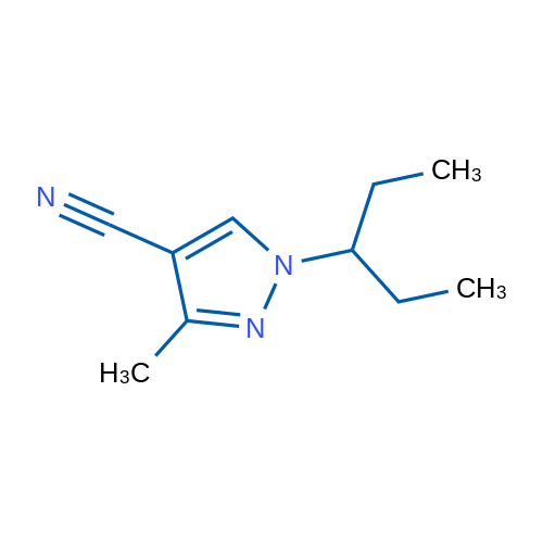 3-Methyl-1-(pentan-3-yl)-1H-pyrazole-4-carbonitrile 1g