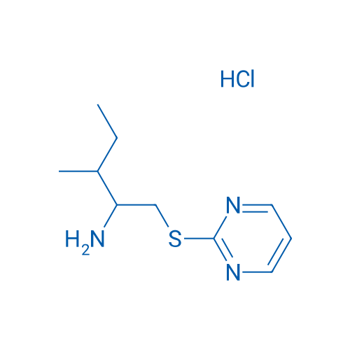 3-Methyl-1-(pyrimidin-2-ylthio)pentan-2-amine hydrochloride 1g