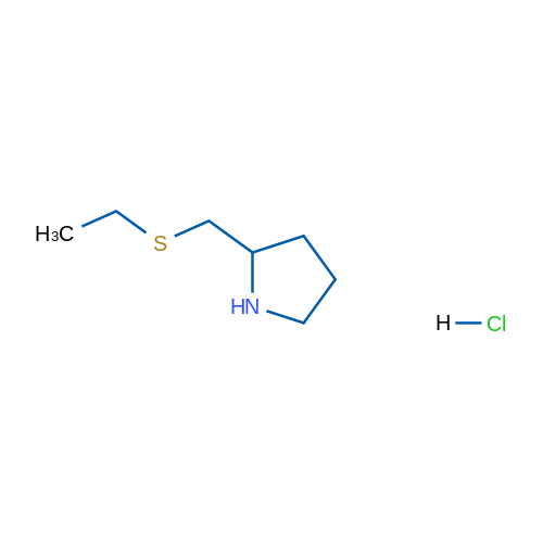 2-[(Ethylsulfanyl)methyl]pyrrolidine hydrochloride 1g