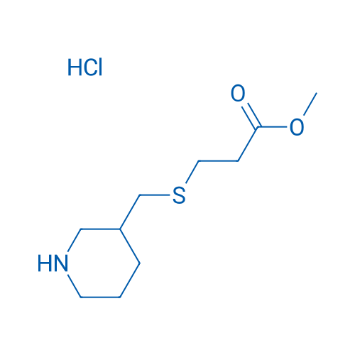 Methyl 3-[(piperidin-3-ylmethyl)sulfanyl]propanoate hydrochloride 5g